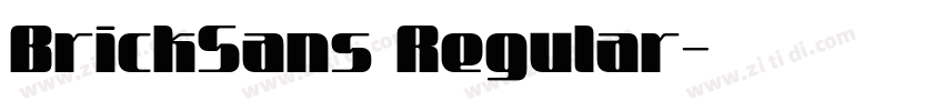 BrickSans Regular字体转换